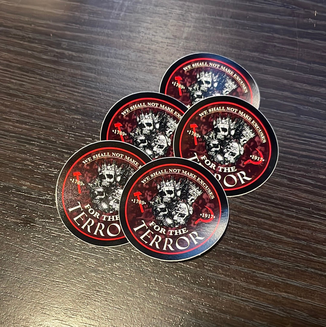 5x “Red Terror” Stickers